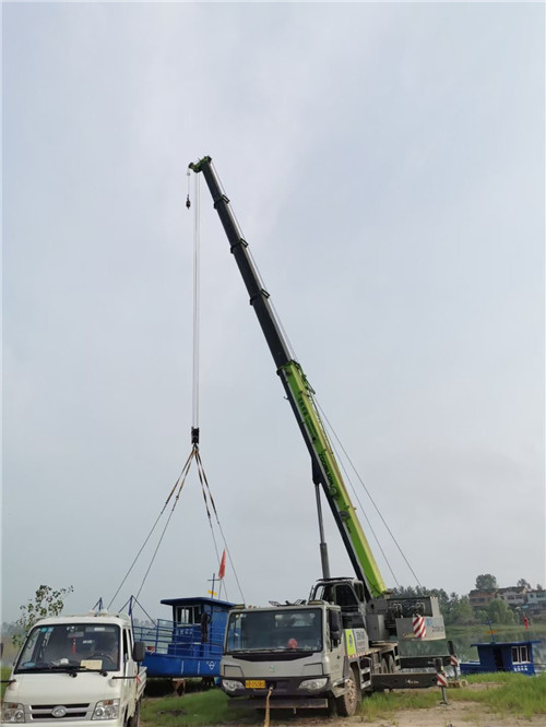 闽清县桥梁建设吊装案例